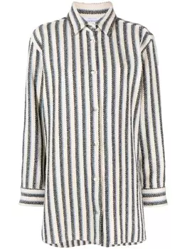 Off-White рубашка с вышивкой Arrows, нейтральный цвет
