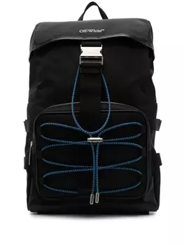 Off-White рюкзак Courrie Flap с кулиской, черный
