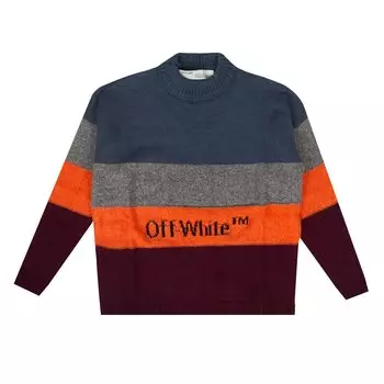 Off-White рваный свитер Многоцветный