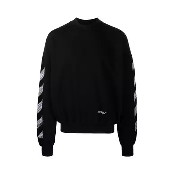 Off-White Scribble Diag Boxy Crewneck Черный/Белый