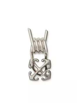 Off-White серьга Barbed Wire, серебряный