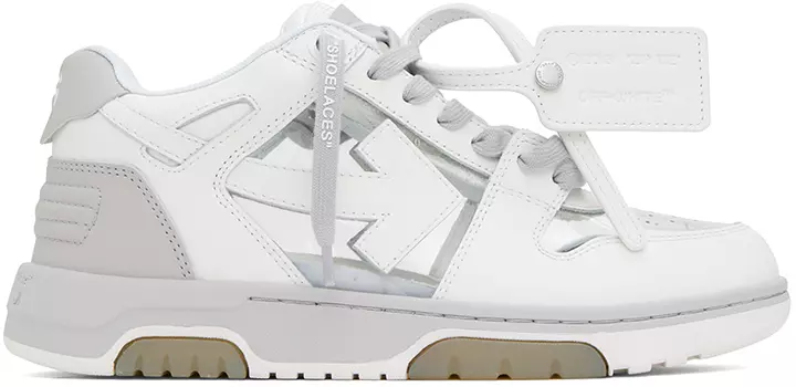 Off-White Серо-белые кроссовки Out Of Office