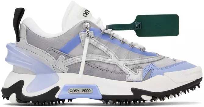 Off-White Серо-синие кроссовки Odsy 2000
