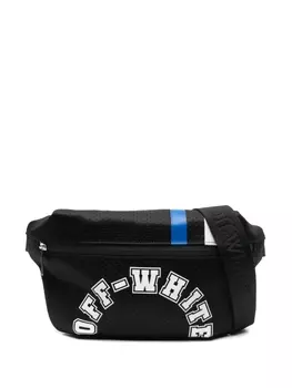 Off-White сетчатая поясная сумка Outdoor Baseball, черный