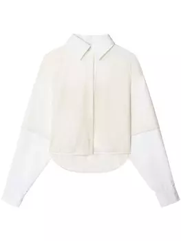 Off-White сетчатая рубашка Baseball с длинными рукавами, белый