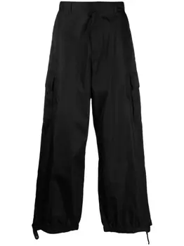Off-White широкие брюки карго, черный