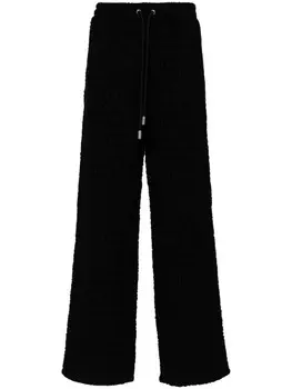 Off-White широкие брюки с логотипом, черный