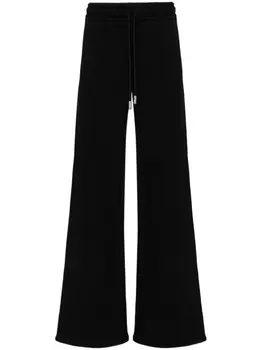 Off-White широкие брюки с полосками Diag, черный