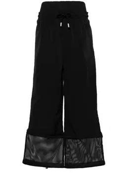 Off-White широкие брюки с завышенной талией, черный