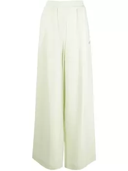 Off-White широкие брюки, зеленый