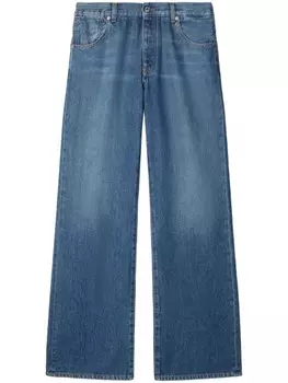 Off-White широкие джинсы с пятью карманами, синий