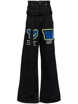 Off-White широкие джинсы Vars Hamer, черный