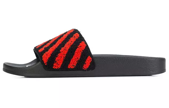 Шлепанцы мужские Off-White, черный / красный