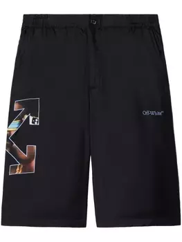 Off-White шорты Barber Arrow, черный