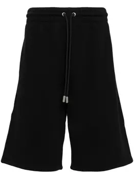 Off-White шорты с узором Diag, черный