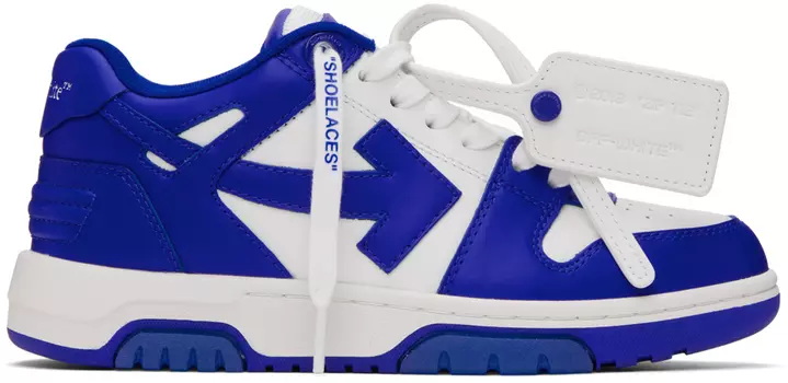 Off-White Сине-белые кроссовки Out Of Office