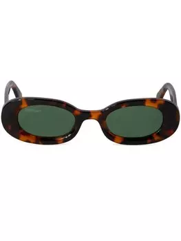Off-White солнцезащитные очки Amalfi в оправе черепаховой расцветки, коричневый
