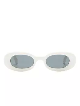 Off-White солнцезащитные очки Amalfi в овальной оправе, белый