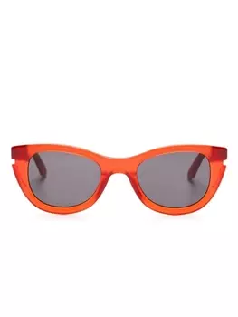 Off-White солнцезащитные очки Boulder в оправе 'кошачий глаз', красный