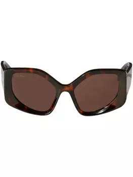 Off-White солнцезащитные очки Denver с логотипом, коричневый