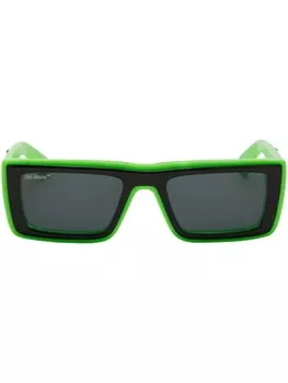 Off-White солнцезащитные очки Jacob в прямоугольной оправе, серый