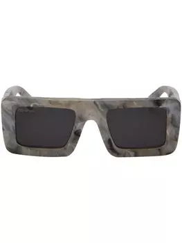 Off-White солнцезащитные очки Leonardo в квадратной оправе, серый
