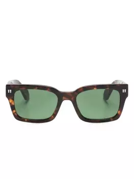 Off-White солнцезащитные очки Midland в квадратной оправе, коричневый