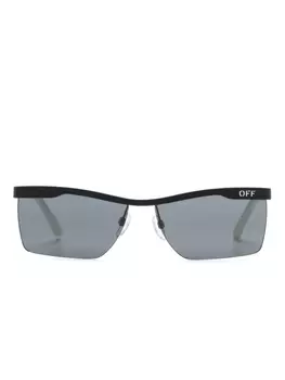 Off-White солнцезащитные очки Rimini в прямоугольной оправе, черный