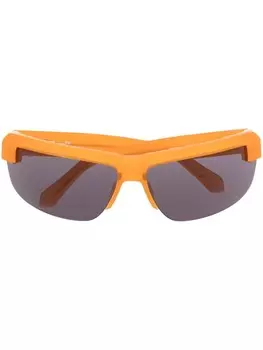 Off-White солнцезащитные очки Toledo в прямоугольной оправе, оранжевый