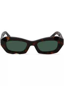 Off-White солнцезащитные очки Venezia в оправе черепаховой расцветки, коричневый