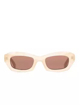 Off-White солнцезащитные очки Venezia в оправе 'кошачий глаз', коричневый