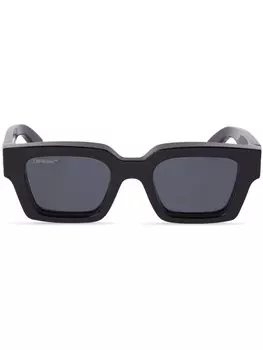 Off-White солнцезащитные очки Virgil в квадратной оправе, черный