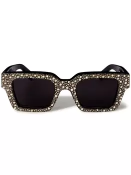 Off-White солнцезащитные очки Virgil, золотой