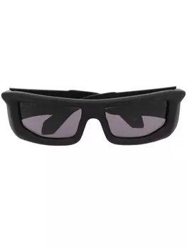 Off-White солнцезащитные очки Volcanite в квадратной оправе, черный