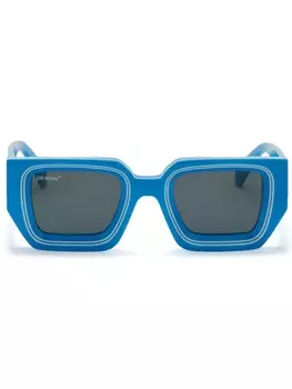 Off-White солнцезащитные очки в квадратной оправе, серый