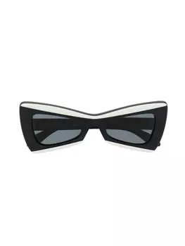 Off-White солнцезащитные очки в оправе 'кошачий глаз', черный