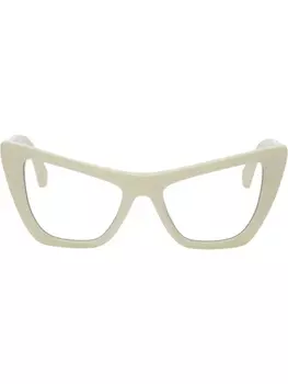 Off-White солнцезащитные очки в оправе 'кошачий глаз', синий