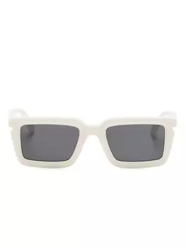 Off-White солнцезащитные очки в прямоугольной оправе, белый