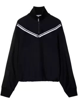 Off-White спортивная куртка с логотипом, черный