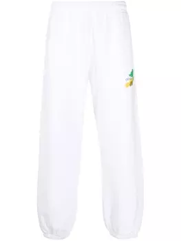 Off-White спортивные брюки с логотипом Arrows, белый