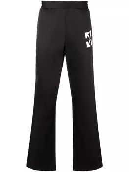 Off-White спортивные брюки с логотипом Arrows, черный