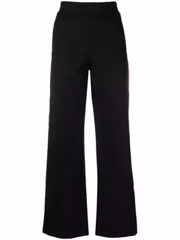 Off-White спортивные брюки с монограммой, черный