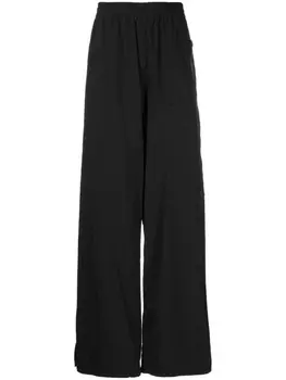 Off-White спортивные брюки с нашивкой-логотипом, черный