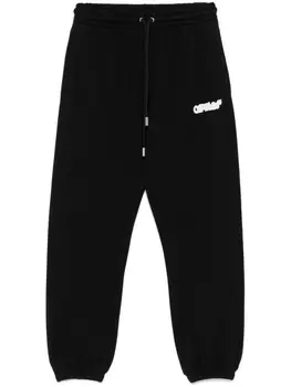Off-White спортивные брюки Spray Arrow, черный
