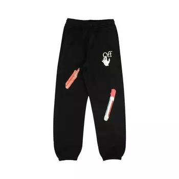Off-White Спортивные штаны Pascal Medici Черные