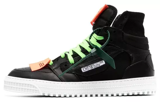 Кроссовки мужские Off-White Off-Court, черный / зеленый