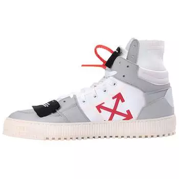 Кроссовки мужские Off-White Off-Court, серый / белый / красный