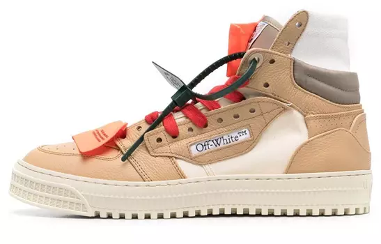 Кроссовки мужские Off-White Off-Court, кофейный / оранжевый
