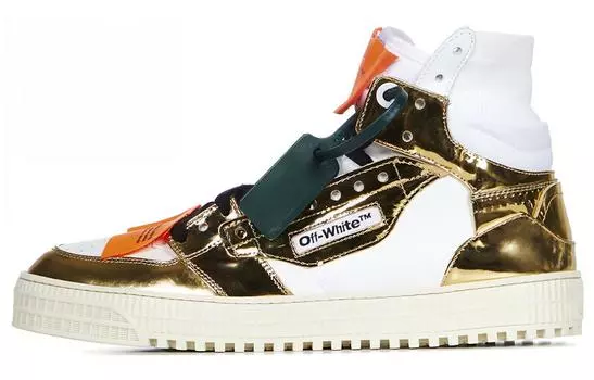 Кроссовки OFF-WHITE Off-Court, белый/золотой