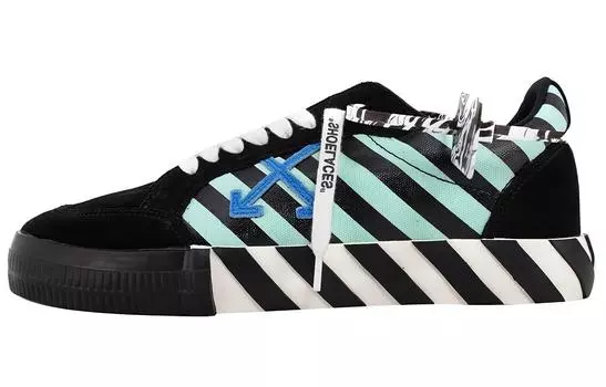 Кроссовки мужские Off-White, черный / белый / зеленый